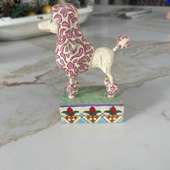 Jim Shore “Lulu” Pink and Cream Poodle Figurine - Picture 6 of 8